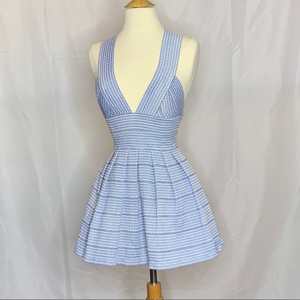 Parvenue Elastic blue stripes